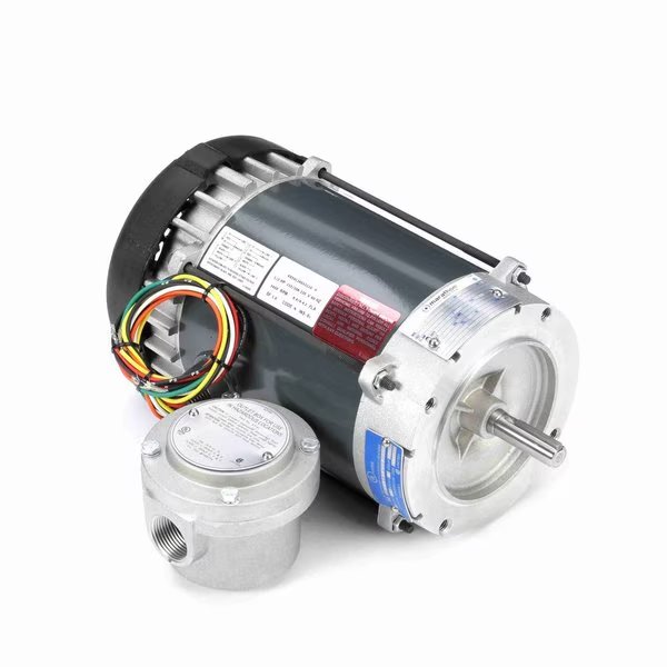 Explosion Proof Motor, 0.50 HP, 1 phase, 3600 RPM, 115/208-230 V, 56C Frame, EPFC, Marathon, Mfr#: G854